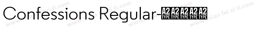 Confessions Regular字体转换